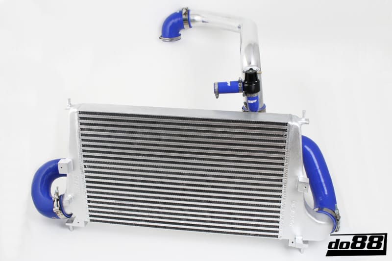 do88 — do88 02-09 SAAB 9-5 2.0T/2.3T/Aero (B205/B235) Automatic BigPack Intercooler Kit w/Red Hoses
