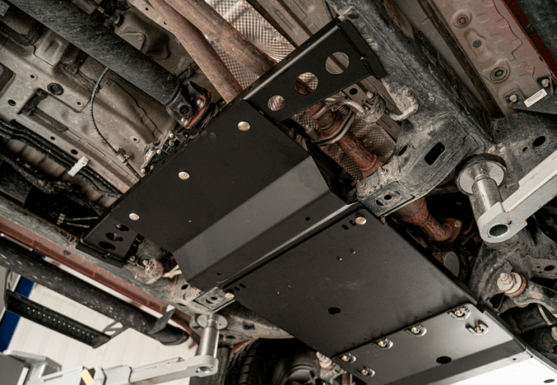 Cali Raised LED — Cali Raised 05-15 Toyota Tacoma Transfer Case Skid Plate - Steel / Raw