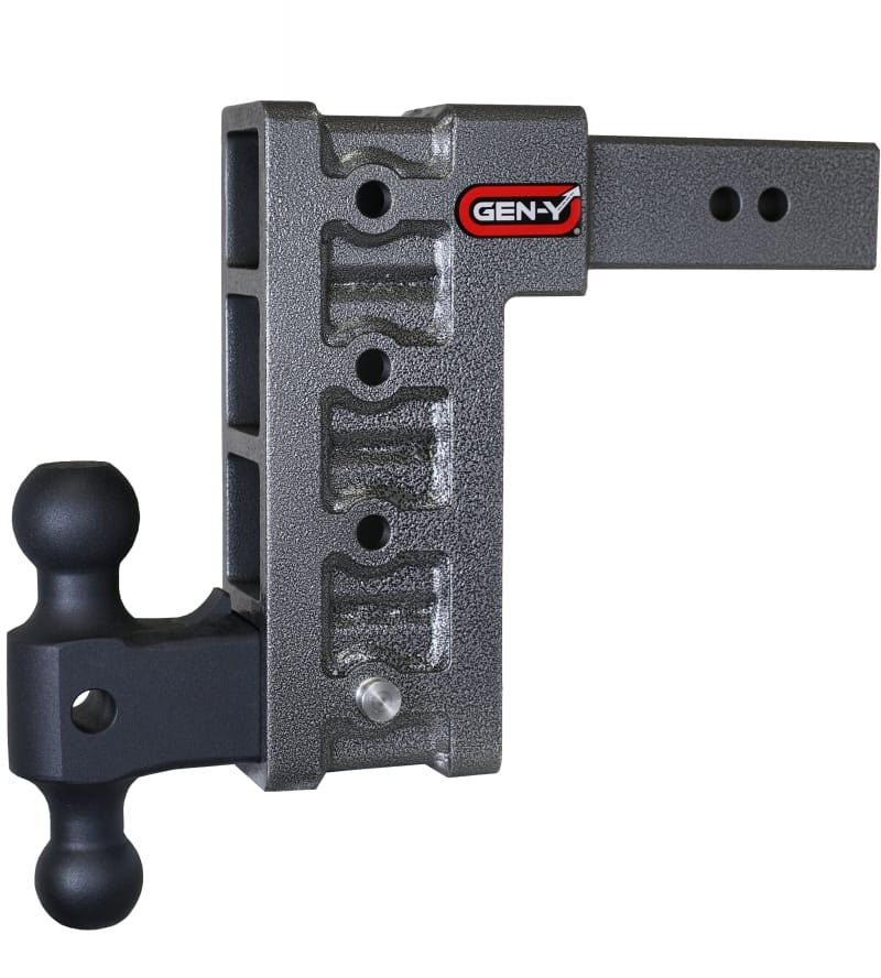 GEN-Y Hitch — Gen-Y Mega Duty 2.5in Shank 9in Drop 3K TW 21K Hitch w/GH-061 Dual-Ball
Drop Hitch