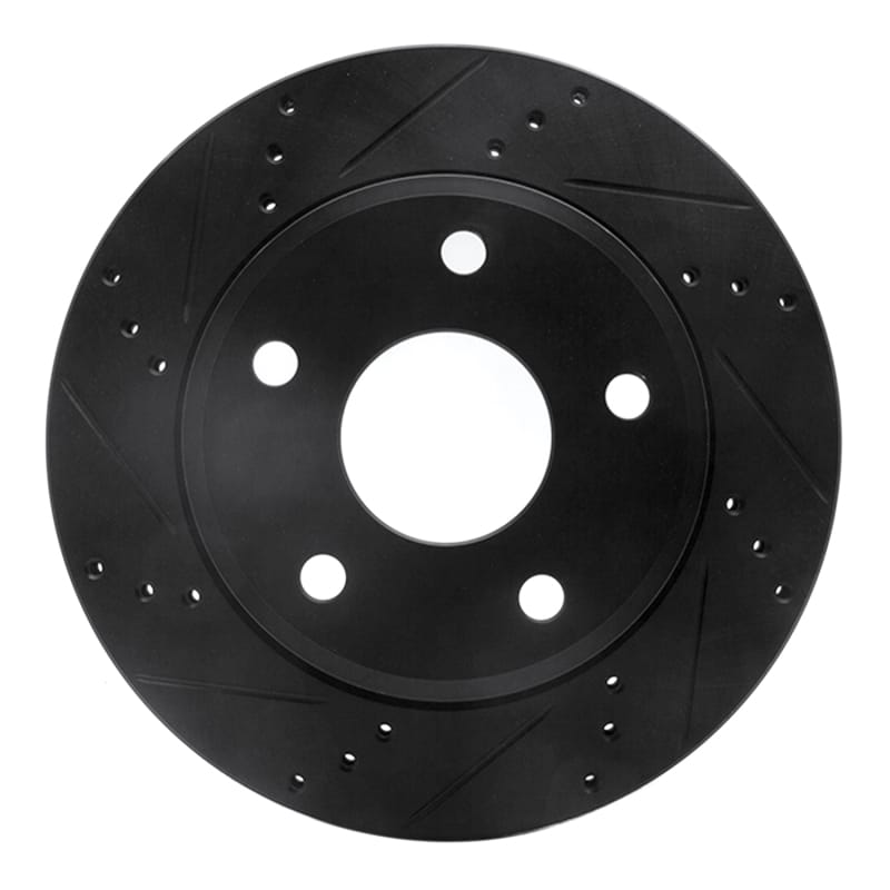 R1 Concepts — R1 05-11 Dodge Dakota 4WD Front Left Drilled & Slotted Black Brake Rotor
R1 Brake Rotor Drill