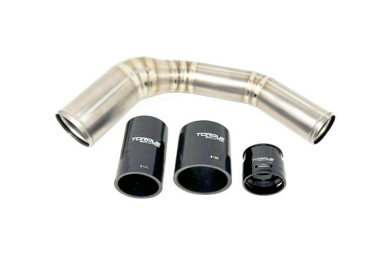 Torque Solution — Torque Solution 2022+ Subaru WRX / 19-23 Subaru Ascent Titanium Top Mount Charge Pipe - Brushed