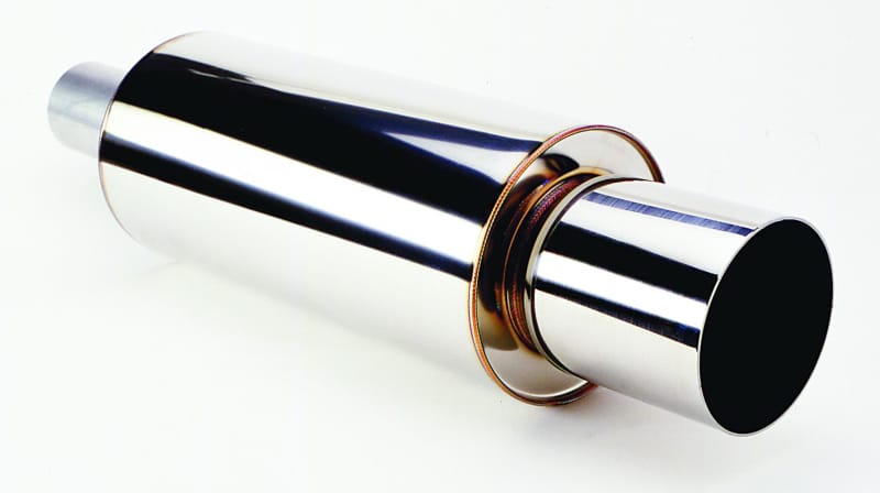 HKS — HKS Universal Muffler 2.5 Inlet / 3.7in Outlet (SUS304 NO COATING)