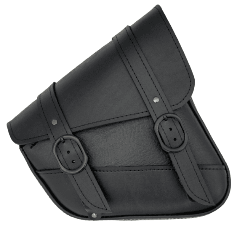 Willie & Max — Willie & Max HD Sportsters,Custom Hard Tails Black Jack Swingarm Bag Dual Shock w/Blk Buckle - Black