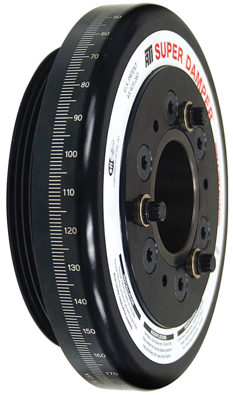 ATI — ATI Damper - 7.074in - Alum - Honda D - 4 Grv Rear Aluminum Pulley - 10 Percent Underdrive