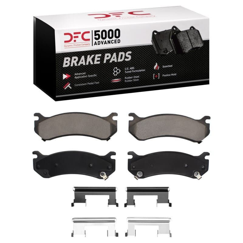 DFC — DFC 99-13 Cadillac Escalade EXT Rear/Front 5000 Advanced Ceramic Brake Pads and Hardware Kit
DFC Brake Pad Set