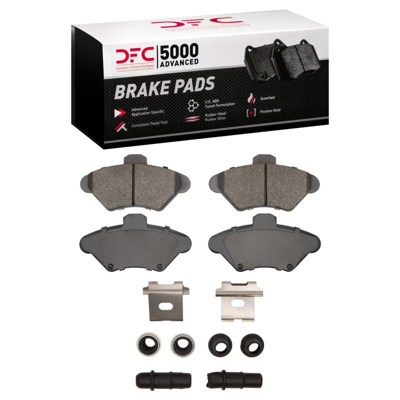 DFC — DFC 94-98 Ford Mustang Front 5000 Advanced Semi Metallic Brake Pads and Hardware Kit
DFC Brake Pad Set
