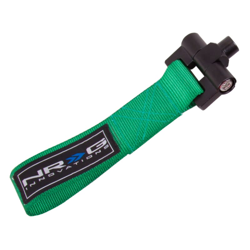 NRG — NRG Bolt-In Tow Strap Green - Nissan 350Z 02-03 / Infiniti G35 02-03 (5000lb. Limit)