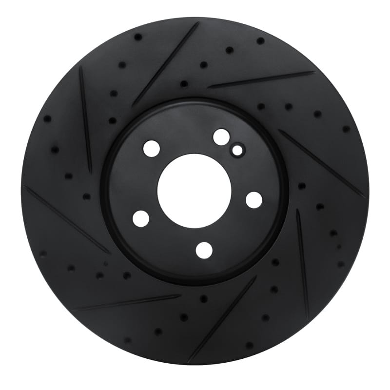 R1 Concepts — R1 15-23 Mercedes-Benz E300 Front Left Drilled & Slotted Black Brake Rotor
R1 Brake Rotor Drill