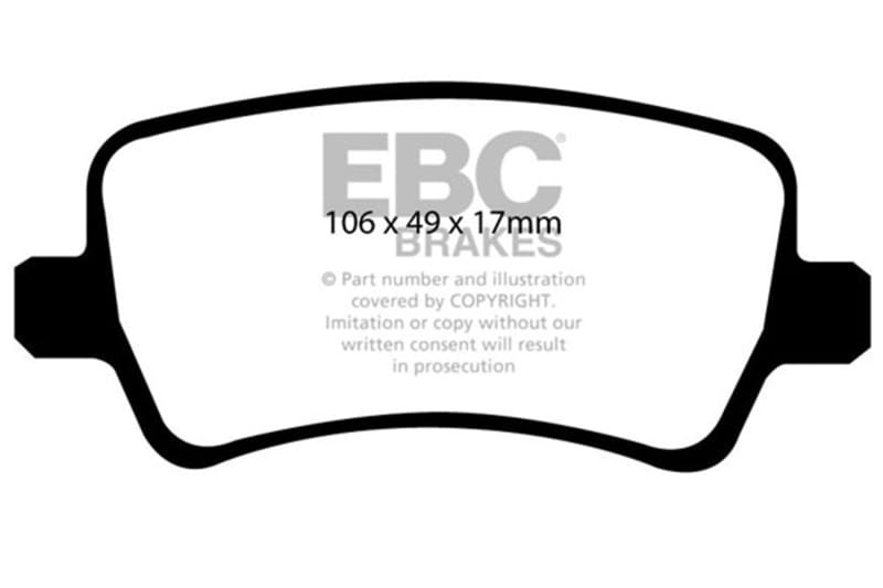 EBC — EBC 13-15 Land Rover LR2 2.0 Turbo Greenstuff Rear Brake Pads
Disc Brake Pad