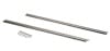 Kentrol — Kentrol 87-95 Jeep Wrangler YJ Rocker Guards Pair - Polished Silver