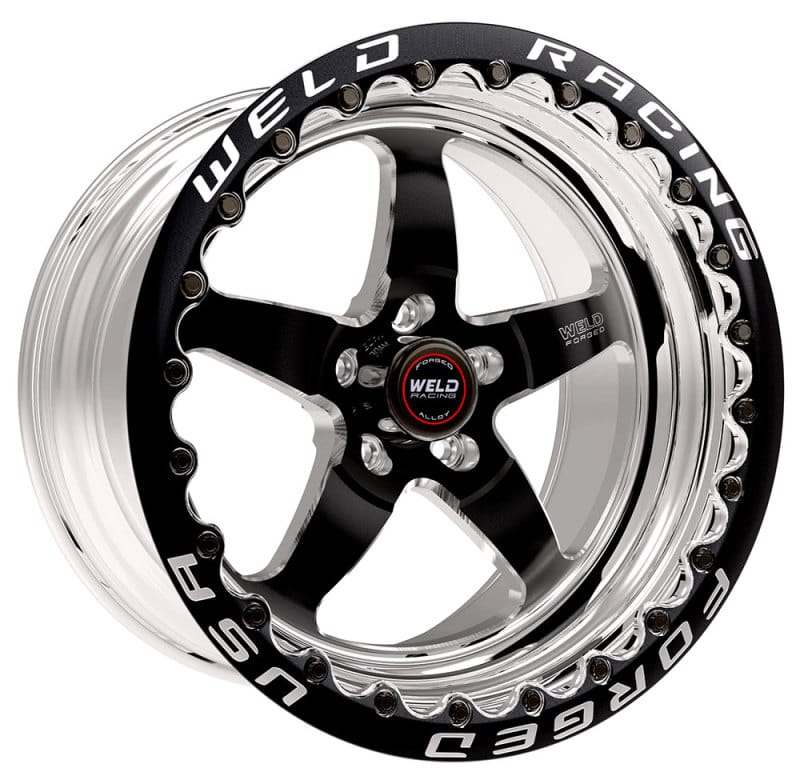 Weld — Weld S71 17x11 / 5x4.75 BP / 7.7in. BS Black Wheel (High Pad) - Black Single Beadlock MT
17X11'' S71B SBL
