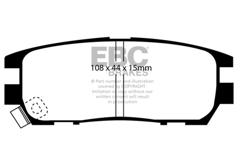 EBC — EBC 92-97 Mitsubishi Montero 3.0 Greenstuff Rear Brake Pads
Disc Brake Pad
