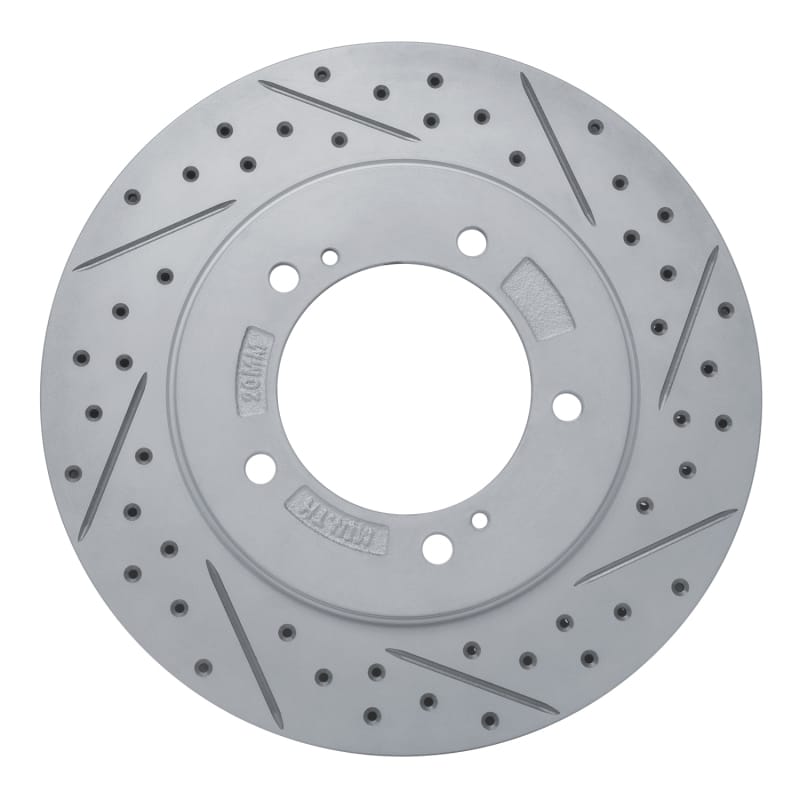 R1 Concepts — R1 99-08 Chevrolet Tracker Front Right Drilled & Slotted Geo-Carbon Rotor