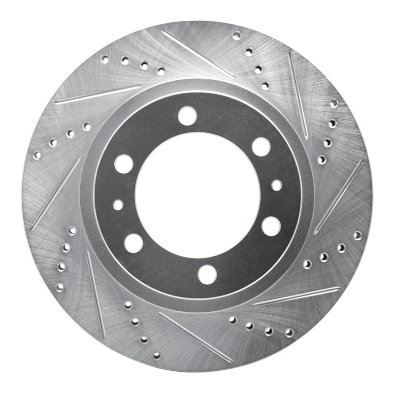 DFC — DFC 05-23 Toyota Tacoma Front Right Drilled & Slotted Silver Brake Rotor
