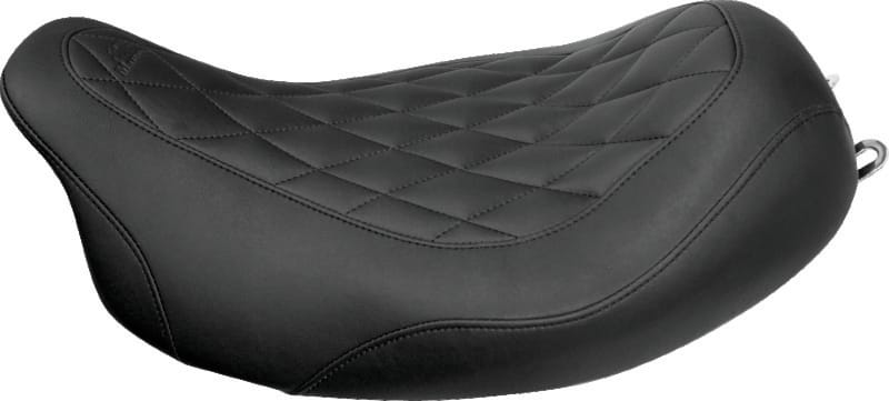 Mustang Motorcycle — Mustang 08-21 Harley Electra Glide Std,Rd Glide,Rd King,Str Glide Solo Seat Diamond Stitch - Brown