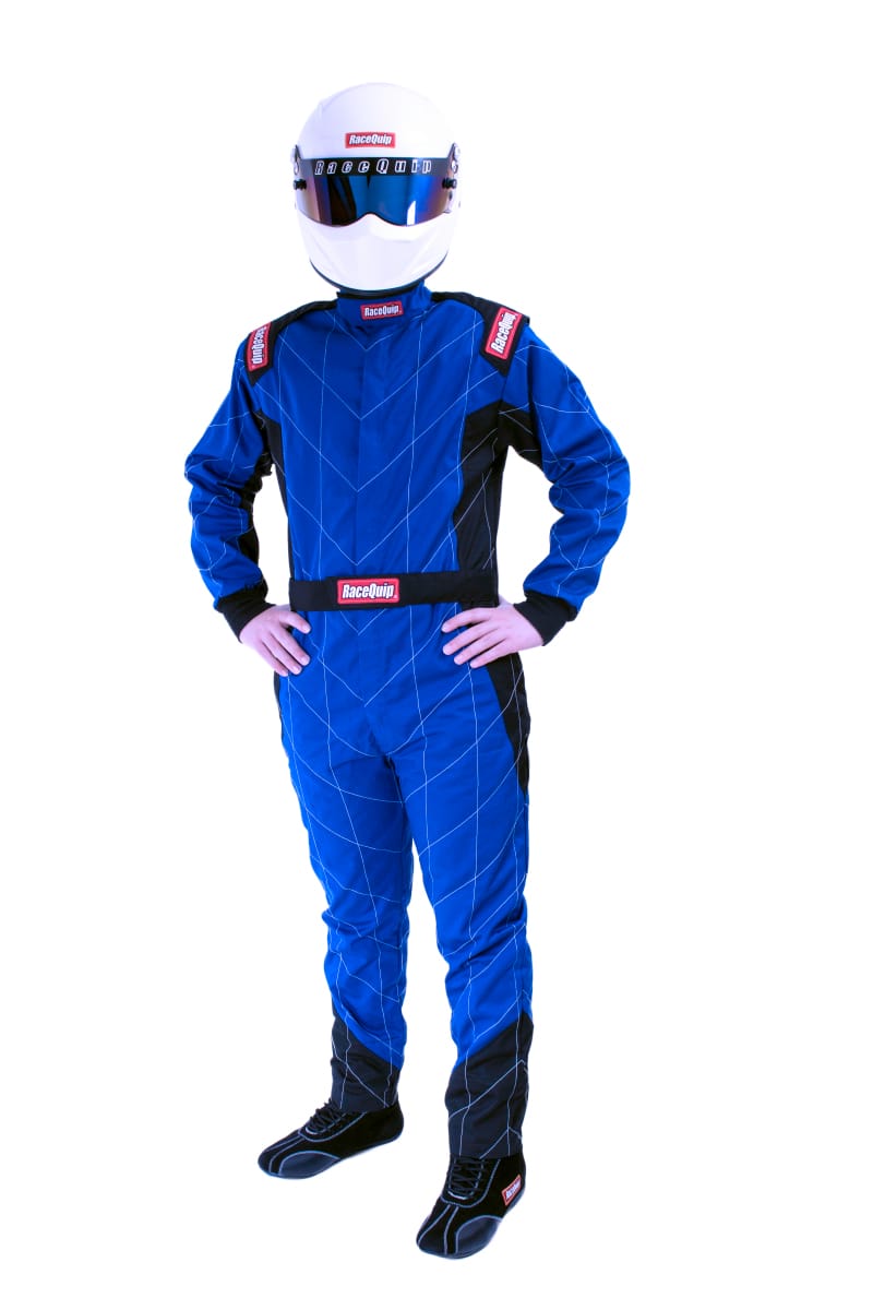 Racequip — RaceQuip Blue Chevron-1 Suit - SFI-1 XL