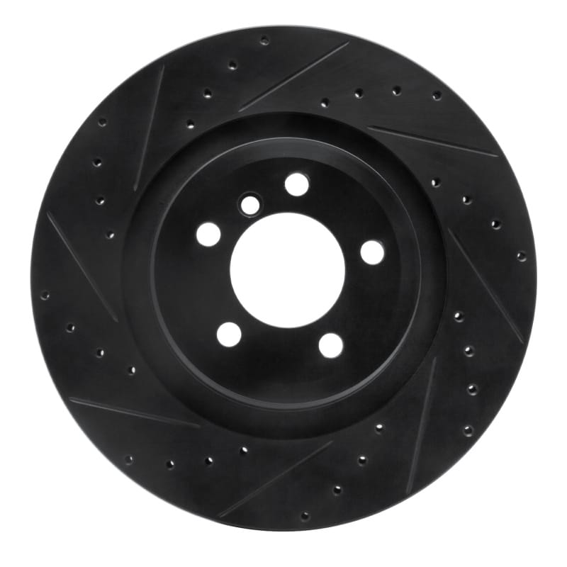 R1 Concepts — R1 07-08 BMW ALPINA B7 Rear Left Drilled & Slotted Black Brake Rotor
R1 Brake Rotor Drill
