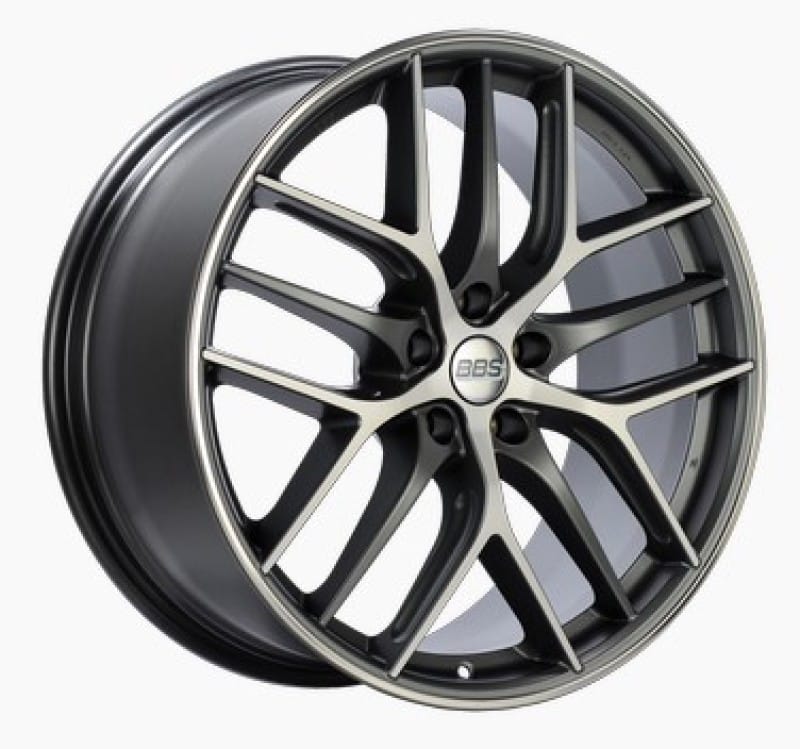 BBS — BBS CC-R 20x9.5 5x112 ET48 Satin Graphite Diamond Cut Polished Rim Protector Wheel -82mm PFS Req.