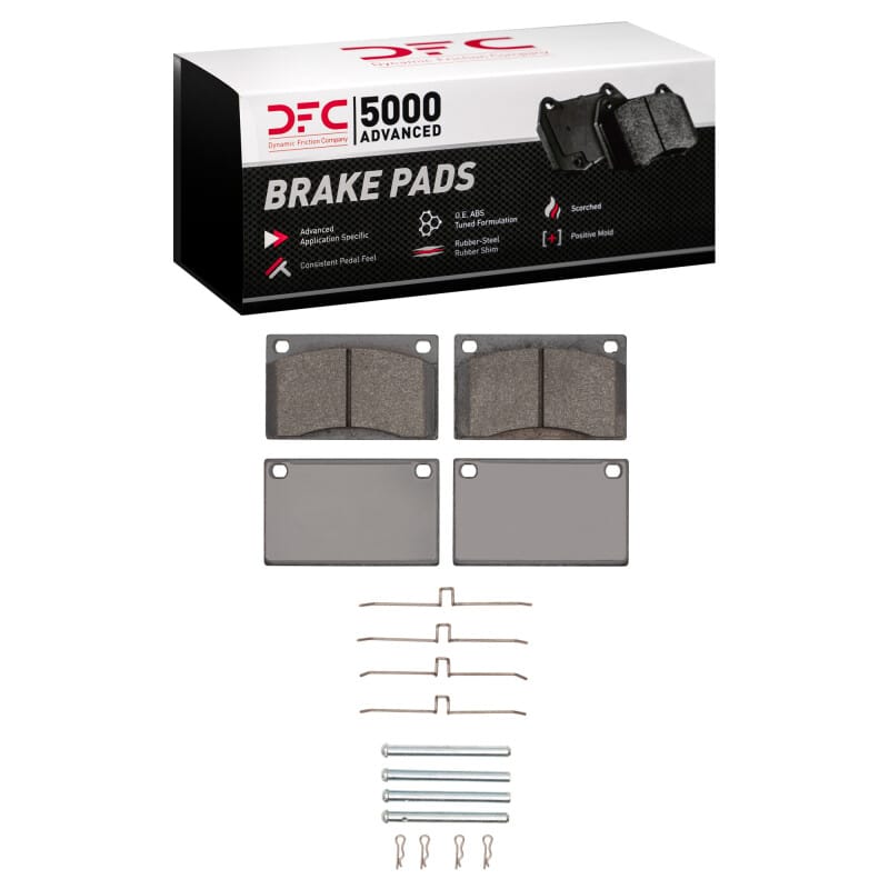 DFC — DFC 67-87 Volvo 242/244 Front 5000 Advanced Low Metallic Brake Pads & Hardware Kit
DFC Brake Pad Set