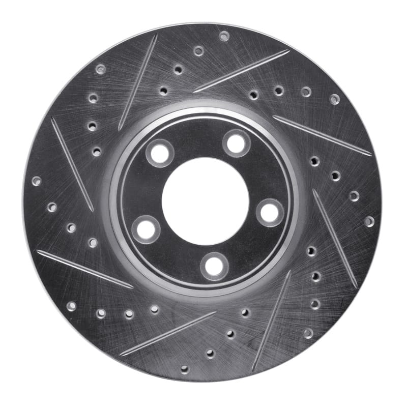 R1 Concepts — R1 00-06 Ford Thunderbird Front Left Drilled & Slotted Silver Brake Rotor
R1 Brake Rotor Drill