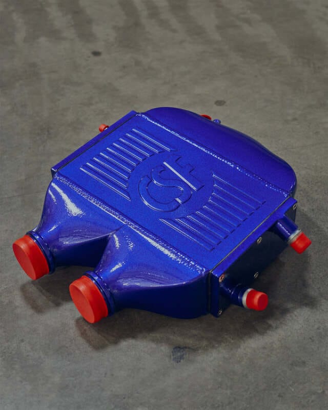 CSF — CSF 2014+ BMW M3/M4 (F8X) Top Mount Charge-Air-Cooler - San Marino Blue