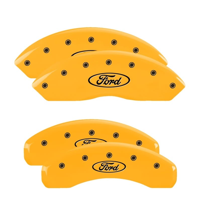 MGP — MGP 4 Caliper Covers Engraved Front & Rear Oval Logo/Ford Yellow Finish Black Char 2001 Ford F-150
Caliper Covers