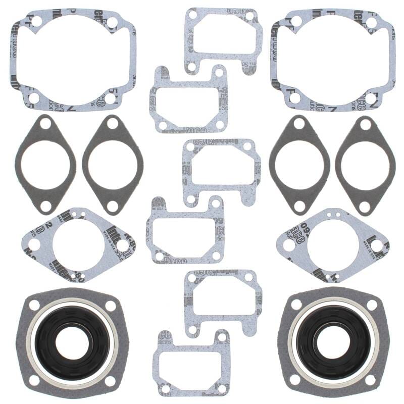 Vertex Pistons — Vertex Gaskets 74-75 Arctic Cat Lynx/Pantera (Kawasaki) FC/2 Complete Gasket Kit w/ Oil Seals