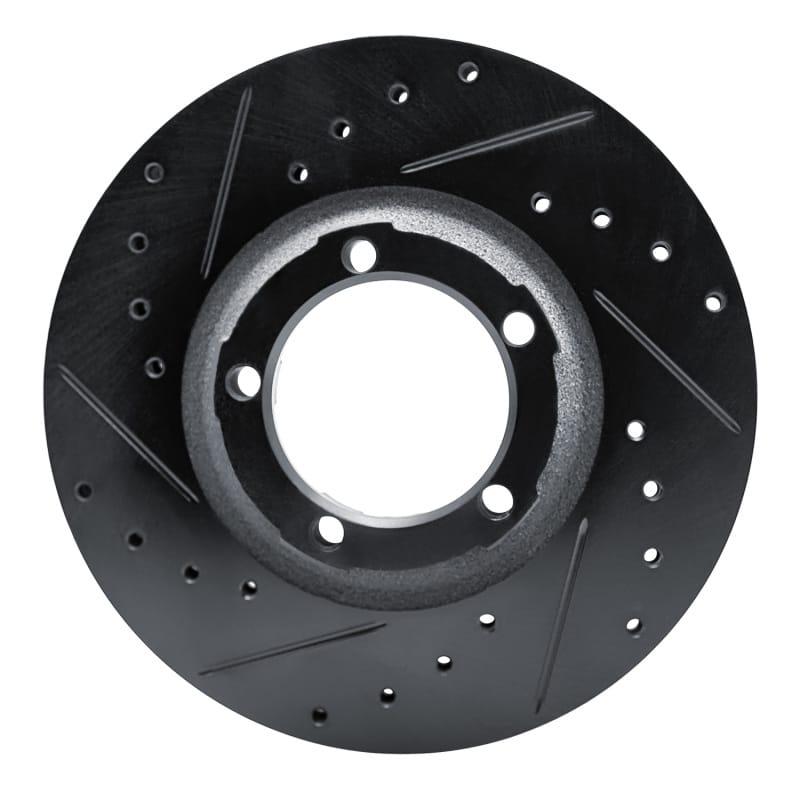 R1 Concepts — R1 87-90 Mitsubishi Van Front Left Drilled & Slotted Black Brake Rotor
R1 Brake Rotor Drill