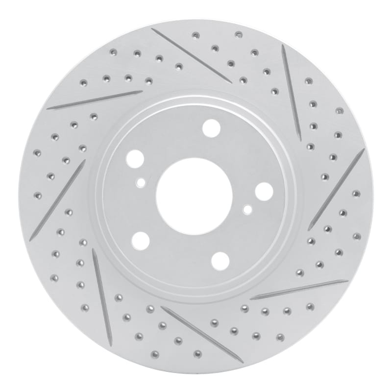 R1 Concepts — R1 99-07 Lexus Rx300 Front Right Drilled & Slotted Geo-Carbon Rotor