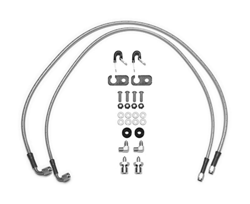 Wilwood — Wilwood 18-22 Jeep JL Flexline Kit 33in -3 M10-1.0 IF 1/8-27 NPT Straight 90 Degree
FLEXLINE KIT