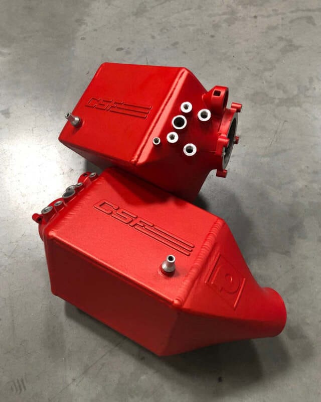 CSF — CSF 12-16 BMW M5 (F10) / 12-18 BMW M6 (F06/F12/F13) Twin Charge-Air-Cooler Set - Anodized Red