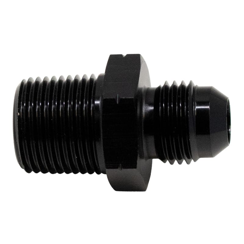 DeatschWerks — DeatschWerks 6AN Male Flare to 3/8in Male NPT Adapter - Anodized Matte Black
Lines & Fittings
