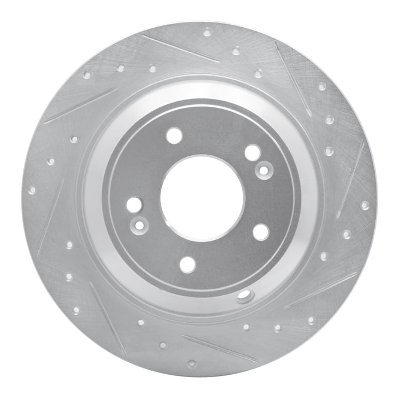 R1 Concepts — R1 18-23 Genesis G70 Rear Right Drilled & Slotted Silver Brake Rotor
R1 Brake Rotor Drill