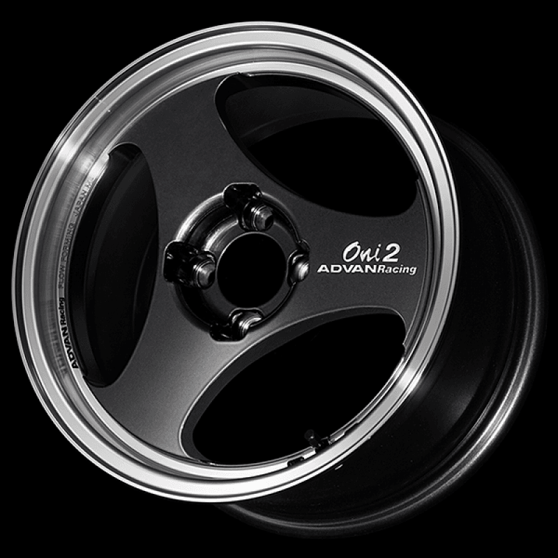 Advan — Advan ONI2 15x7.0 / +30 Offset / 4x100 / 63mm Bore / Machining and Black Gunmetallic