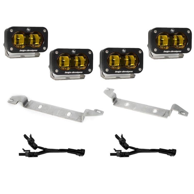 Baja Designs — Baja Design 2024+ Toyota S2 SAE OEM Fog Light Replacement Kit - Amber