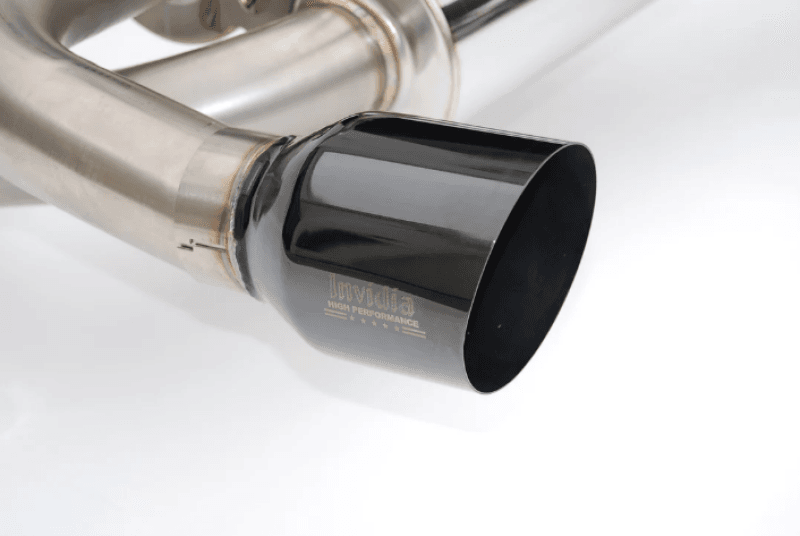 Invidia — Invidia 2022+ Nissan Z 70mm Gemini Cat Back Exhaust - Single Layer Black Tip