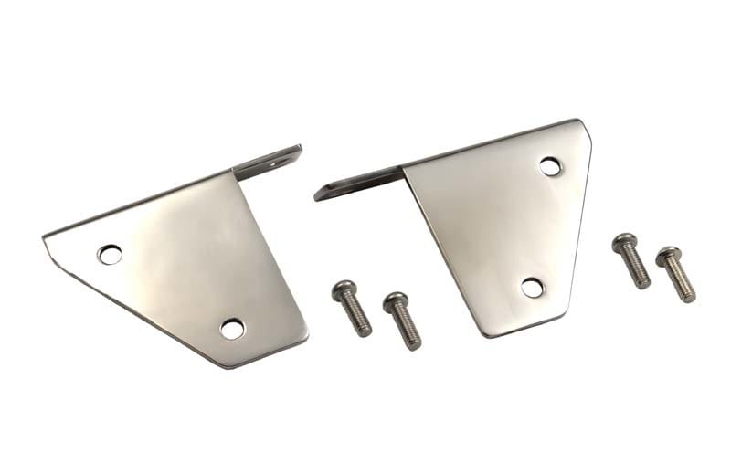 Kentrol — Kentrol 76-95 Jeep CJ/Wrangler YJ Spot Light Bracket Pair - Polished Silver