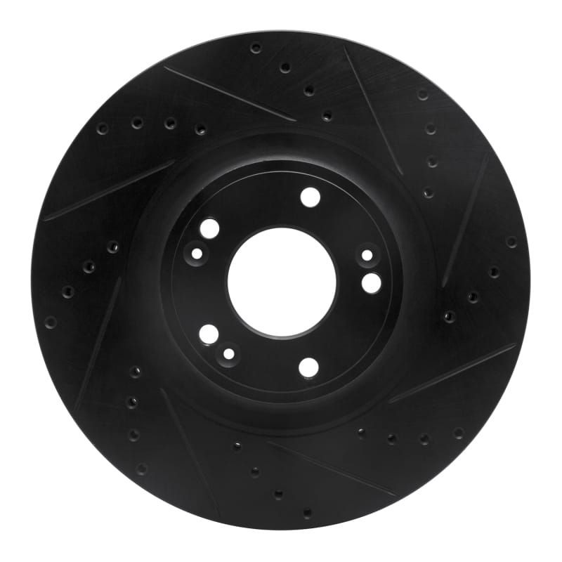 R1 Concepts — R1 09-14 Hyundai Genesis Sedan Front Right Drilled & Slotted Black Brake Rotor
R1 Brake Rotor Drill