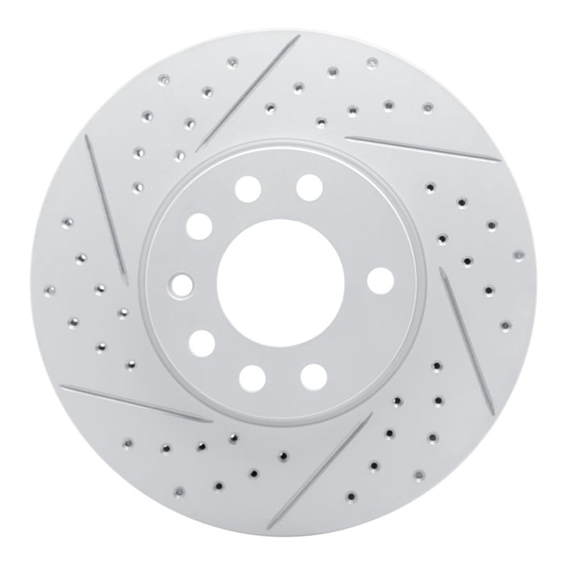 R1 Concepts — R1 03-11 Cadillac Bls (Mexico) Front Left Drilled & Slotted Geo-Carbon Rotor
