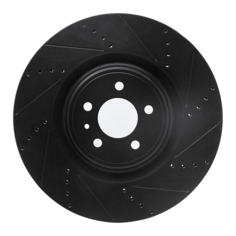 R1 Concepts — R1 13-14 Ford Mustang Front Right Drilled & Slotted Black Brake Rotor
R1 Brake Rotor Drill