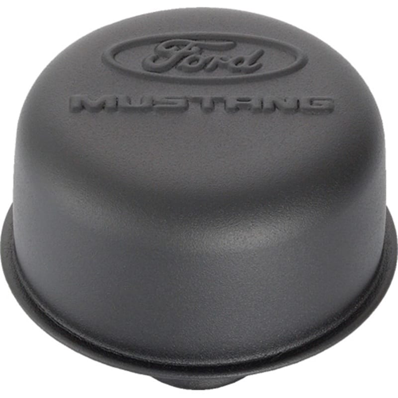 Ford Racing — Ford Racing Black Crinkle Finish Breather Cap w/ Ford Mustang Logo
Oil Breather Cap