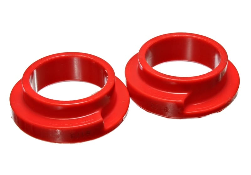 Energy Suspension — Energy Suspension Universal 2 1/8in ID 2 1/2in OD 5/8in H Red Coil Spring Isolators (2 per set)
CoilSprngInsulator