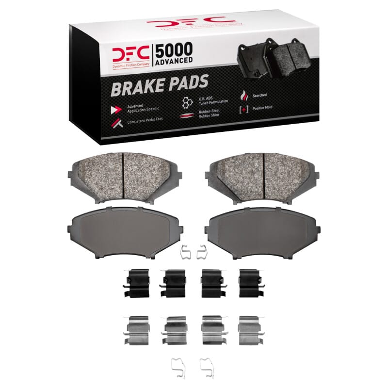 DFC — DFC 04-11 Mazda RX-8 Front 5000 Advanced Semi Metallic Brake Pads and Hardware Kit
DFC Brake Pad Set