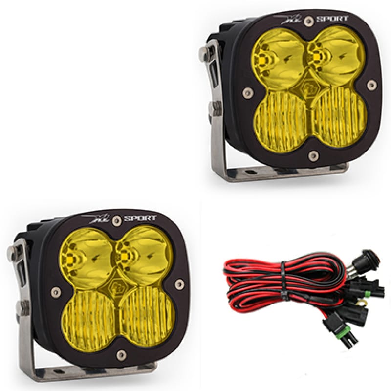 Baja Designs — Baja Designs XL Sport Series Driving Combo Pattern Pair LED Light Pods - Amber