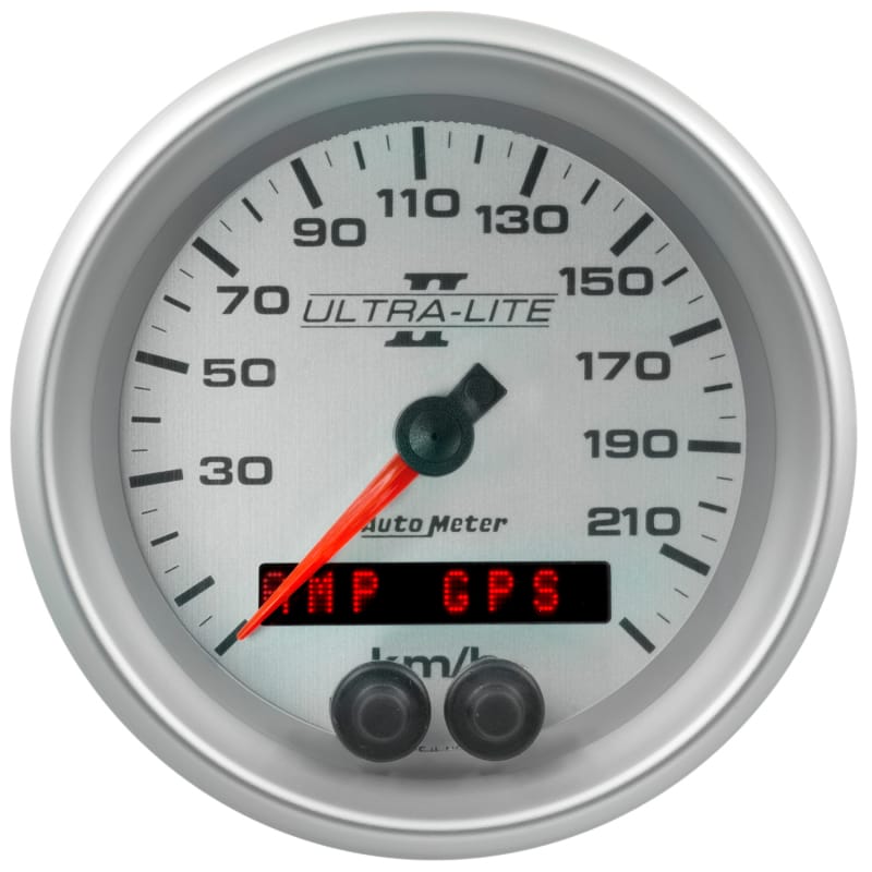 AutoMeter — Autometer Ultra-Lite II 3-3/8in. 225KM/H (GPS) Speedometer Gauge
3-3/8" SPEEDO, 225 k