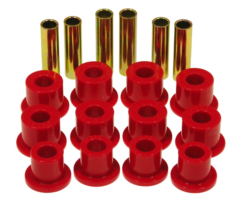 Prothane — Prothane 74-77 Jeep Cherokee Front Spring & Shackle Bushings (w/ 1.25in OD Main Eye) - Red
SPRING/SHACKLE BUSH