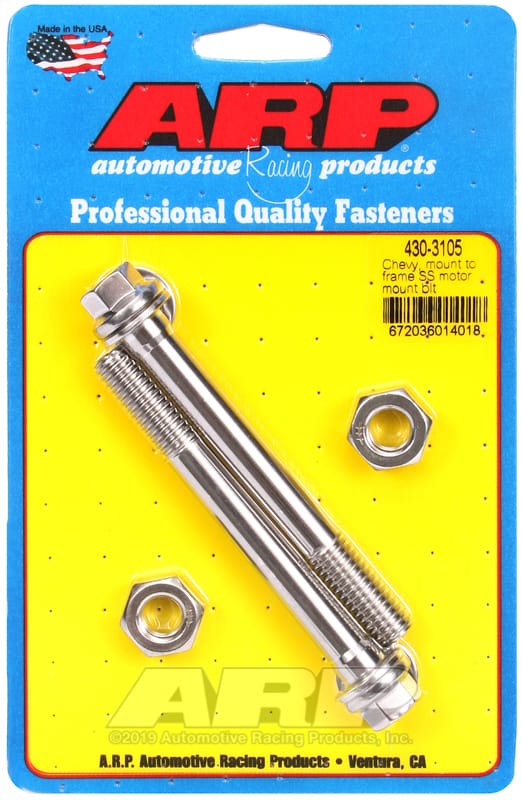 ARP — ARP Chevy Mount to Frame SS Motor Mount Bolt Kit