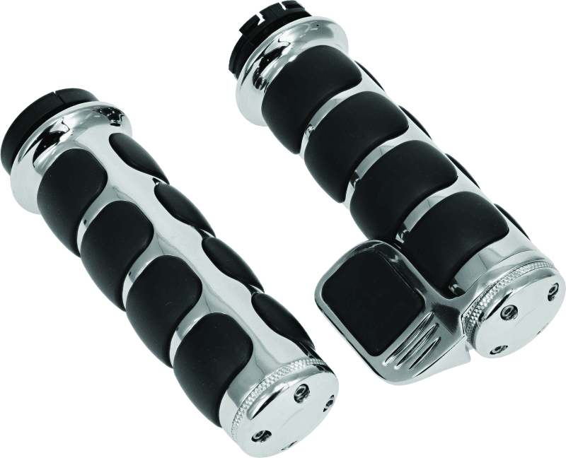 Kuryakyn — Kuryakyn ISO Grip With Throttle Boss Dual Cable Chrome