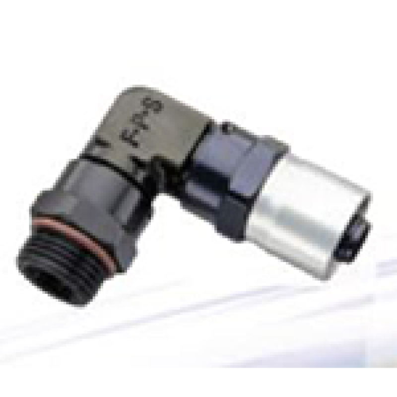 Fragola — Fragola -10AN x 90 Degree Sport Crimp Hose End x -8AN Male ORB (3/4-16)