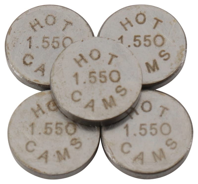 Hot Cams — Hot Cams 04-08 400 DVX/02-16 CRF 450 R 1.550mm Shim Kit - 5 Pack